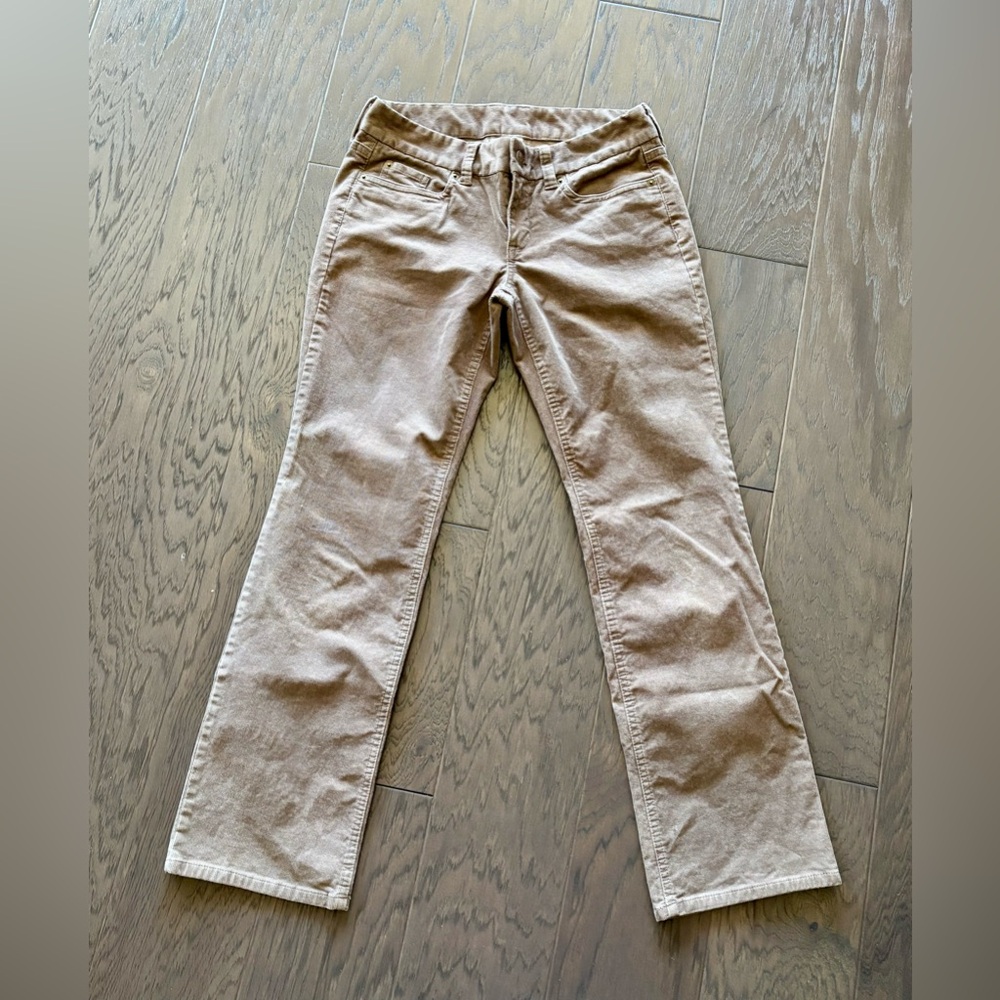 J. Crew Women's Favorite Fit Brown Cotton Corduroy Pants